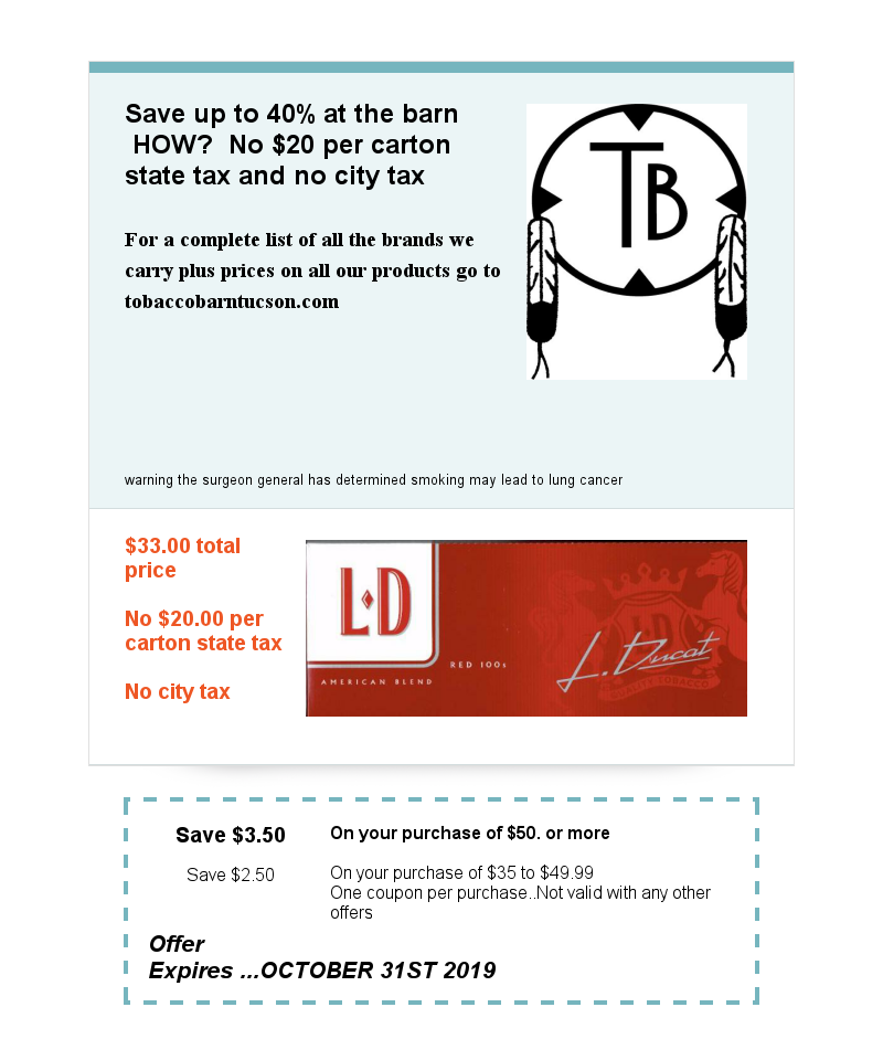 Coupons | Tobacco Barn