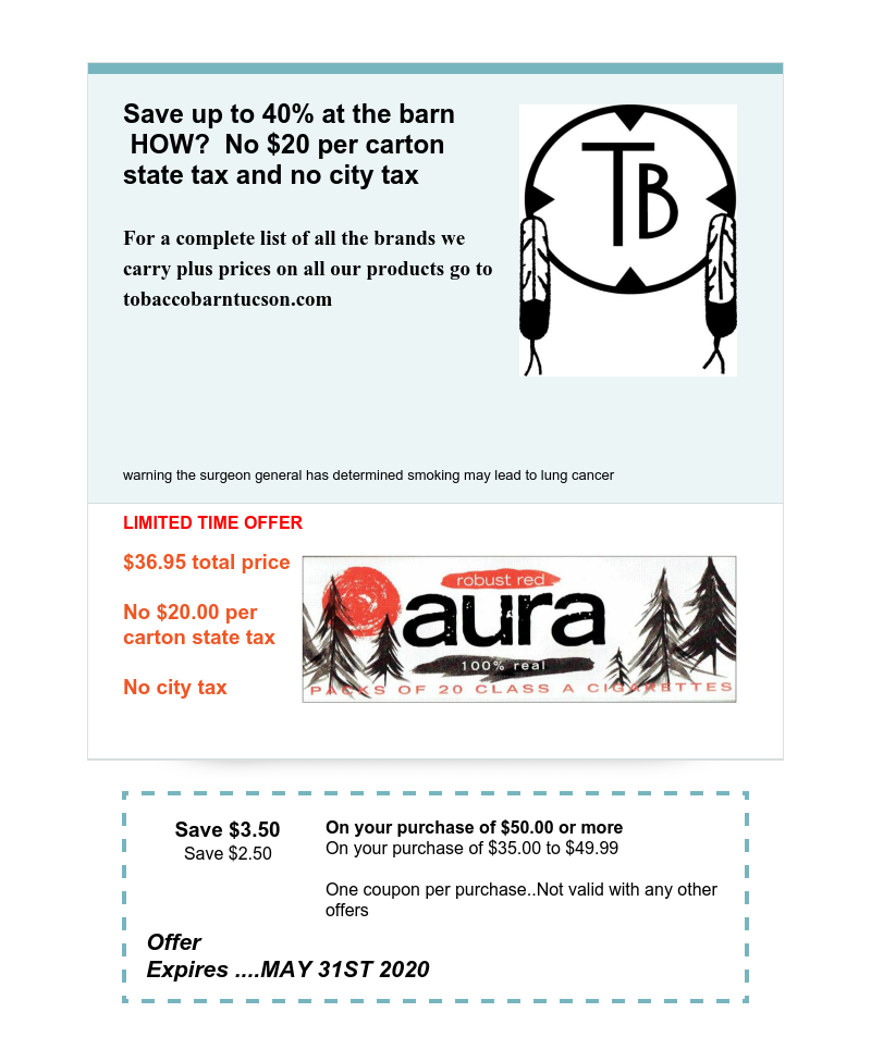 Coupons | Tobacco Barn